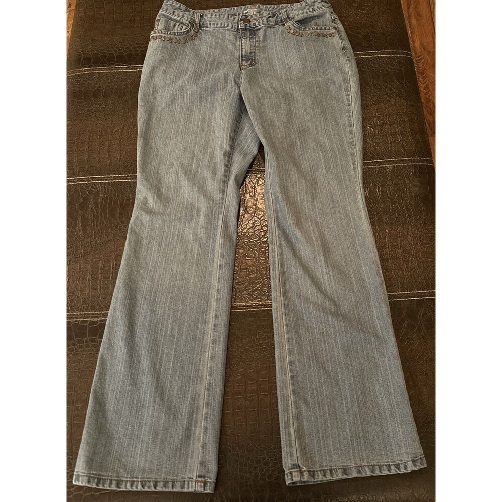 Style & Co. Embroidered and Beaded Back Pockets Womens Jeans 10